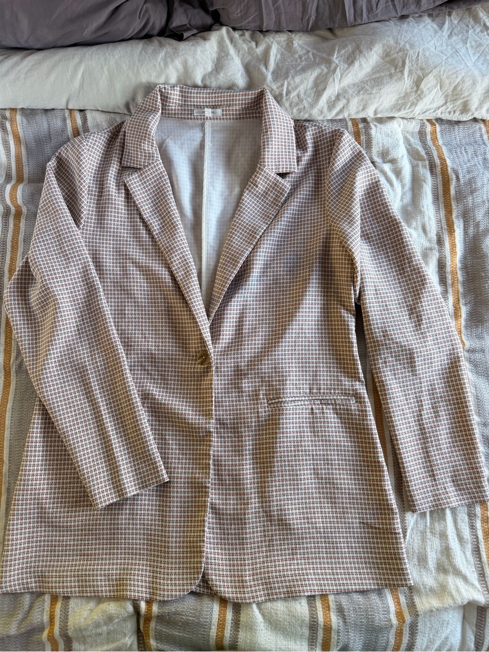 Maurices Checkered Blazer – Women’s Size Large (New Without Tags)